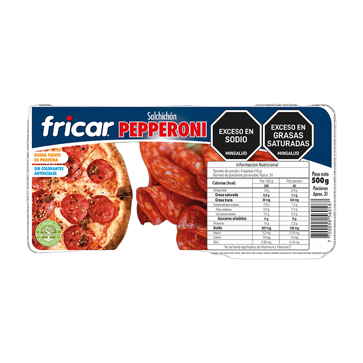 PEPERONI FRICAR X 500
