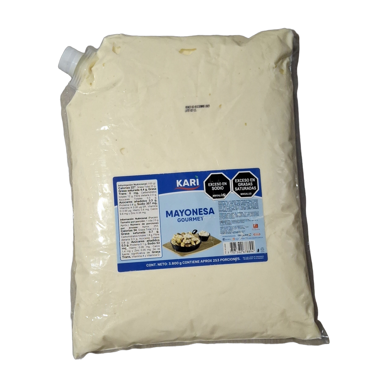 MAYONESA KARY GOURMET X 3800 GRM