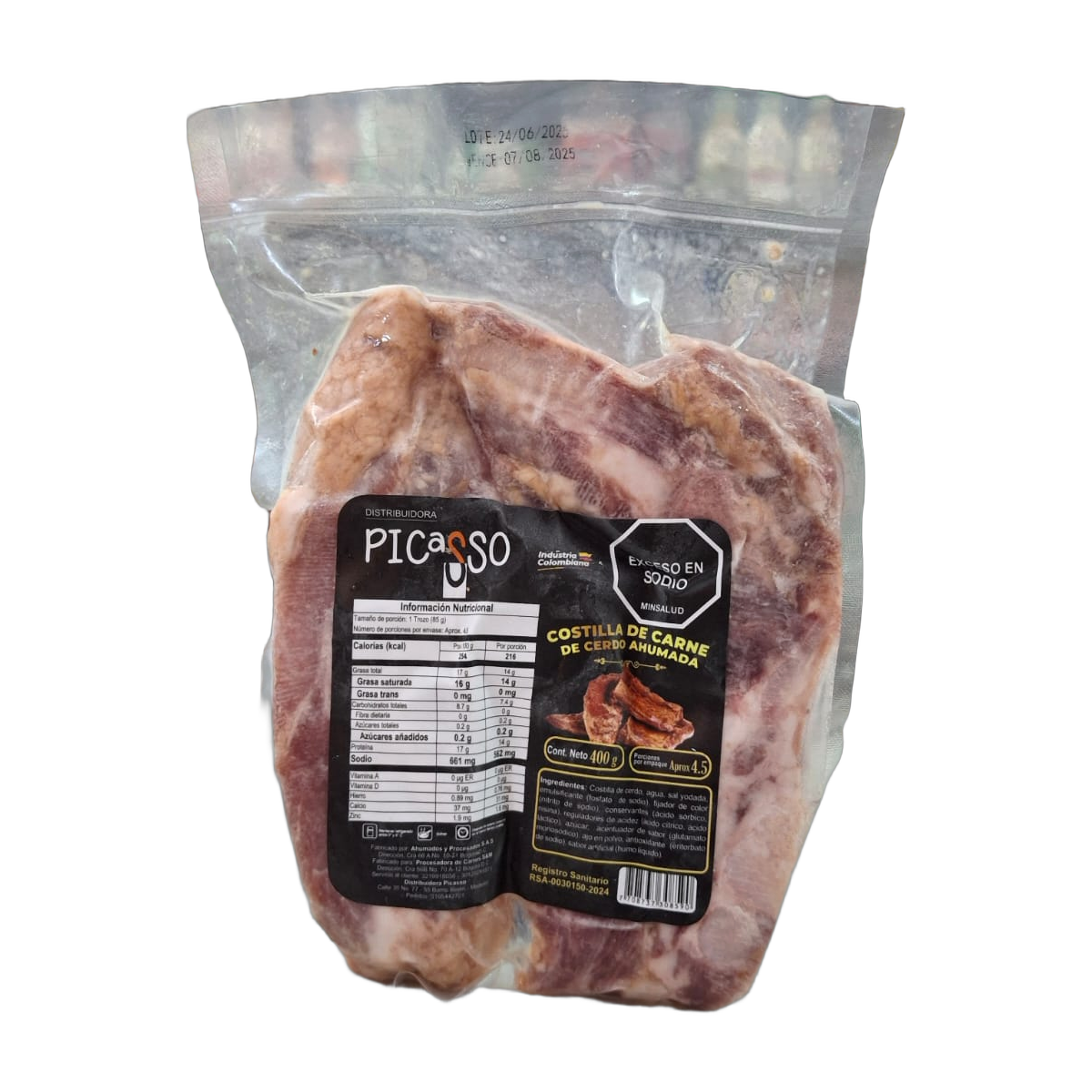 COSTILLA SYM X 400 GRAMOS