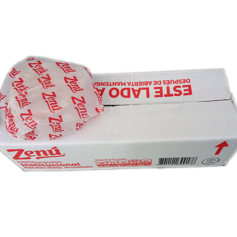 CARNE HAMBURGUESA ZENU X 30 UND