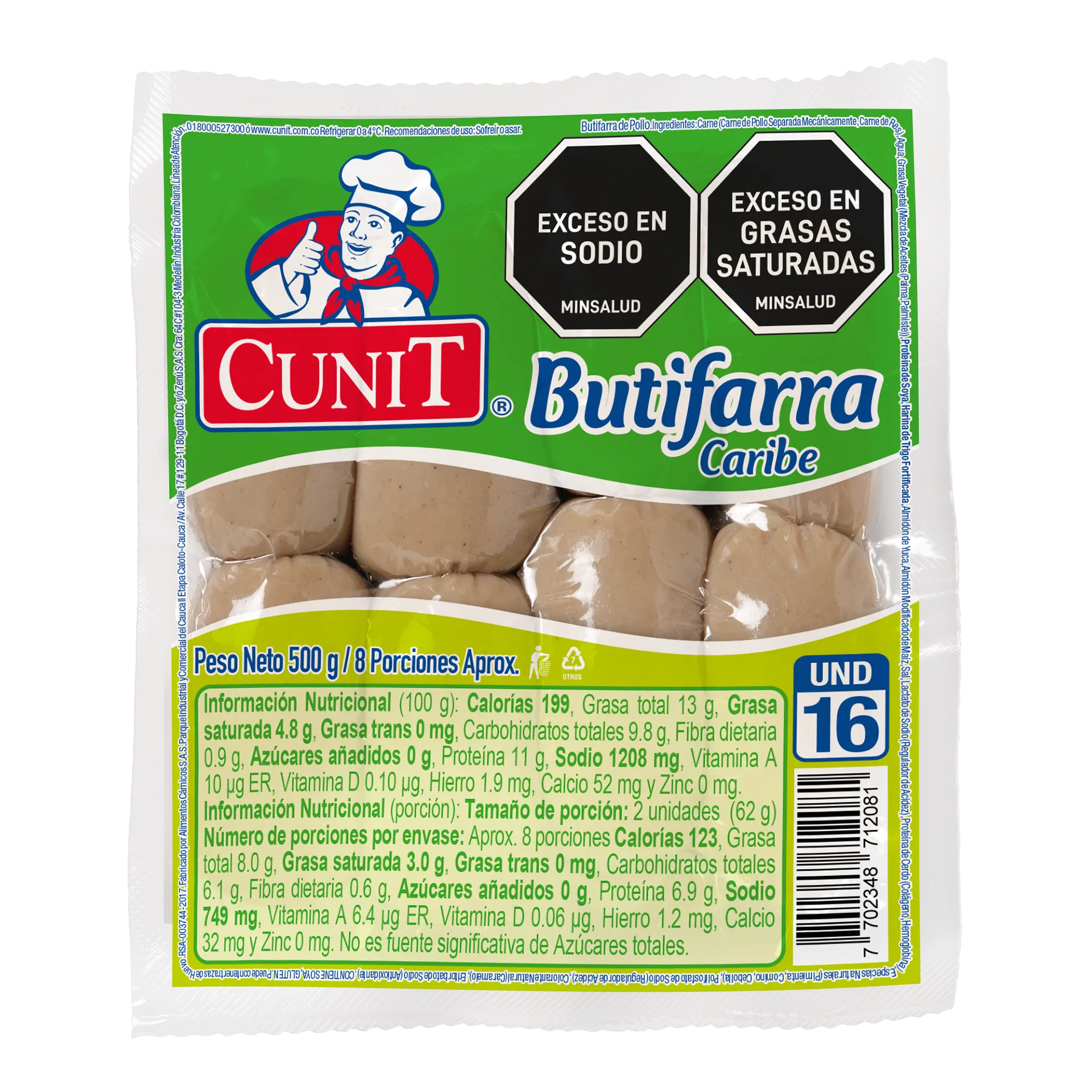 BUTIFARRA CUNIT X 500 GRM