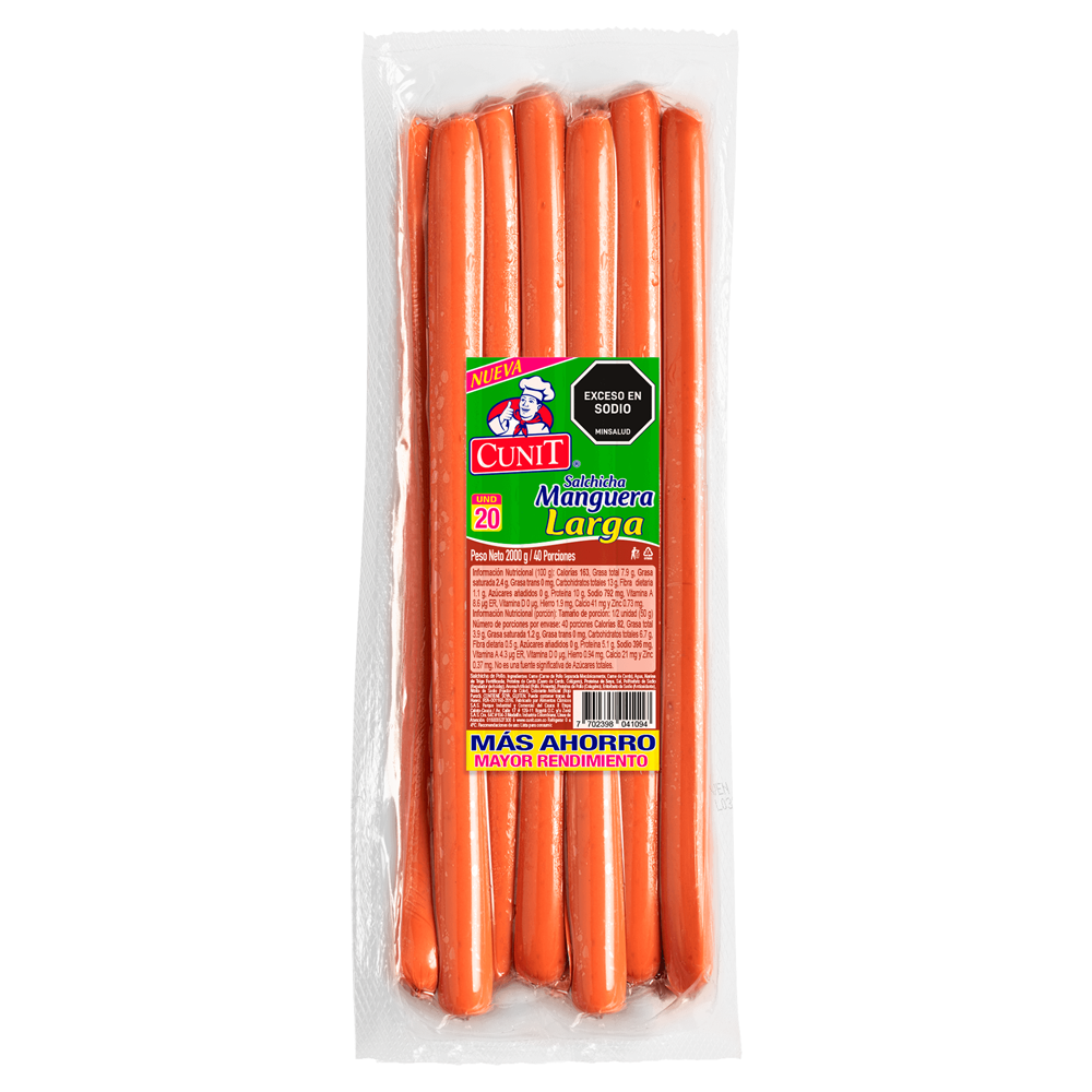 SALCHICHA MANGUERA CUNIT X 2KG