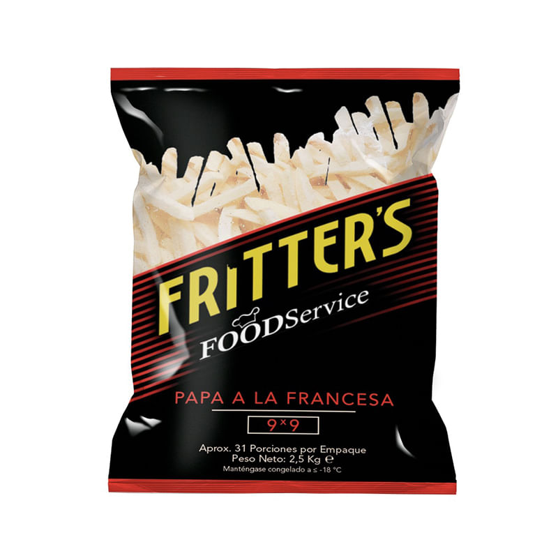 PAPA FRITTERS 9X9 X 2.500 GRM