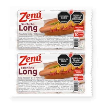 SALCHICHA LONG X 10 UND ZENU