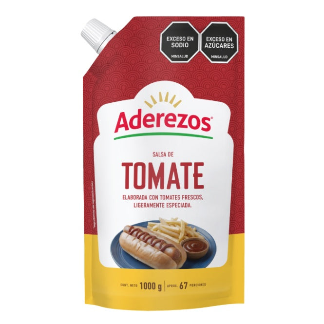 SALSA DE TOMATE ADEREZOS X 1000 GRM