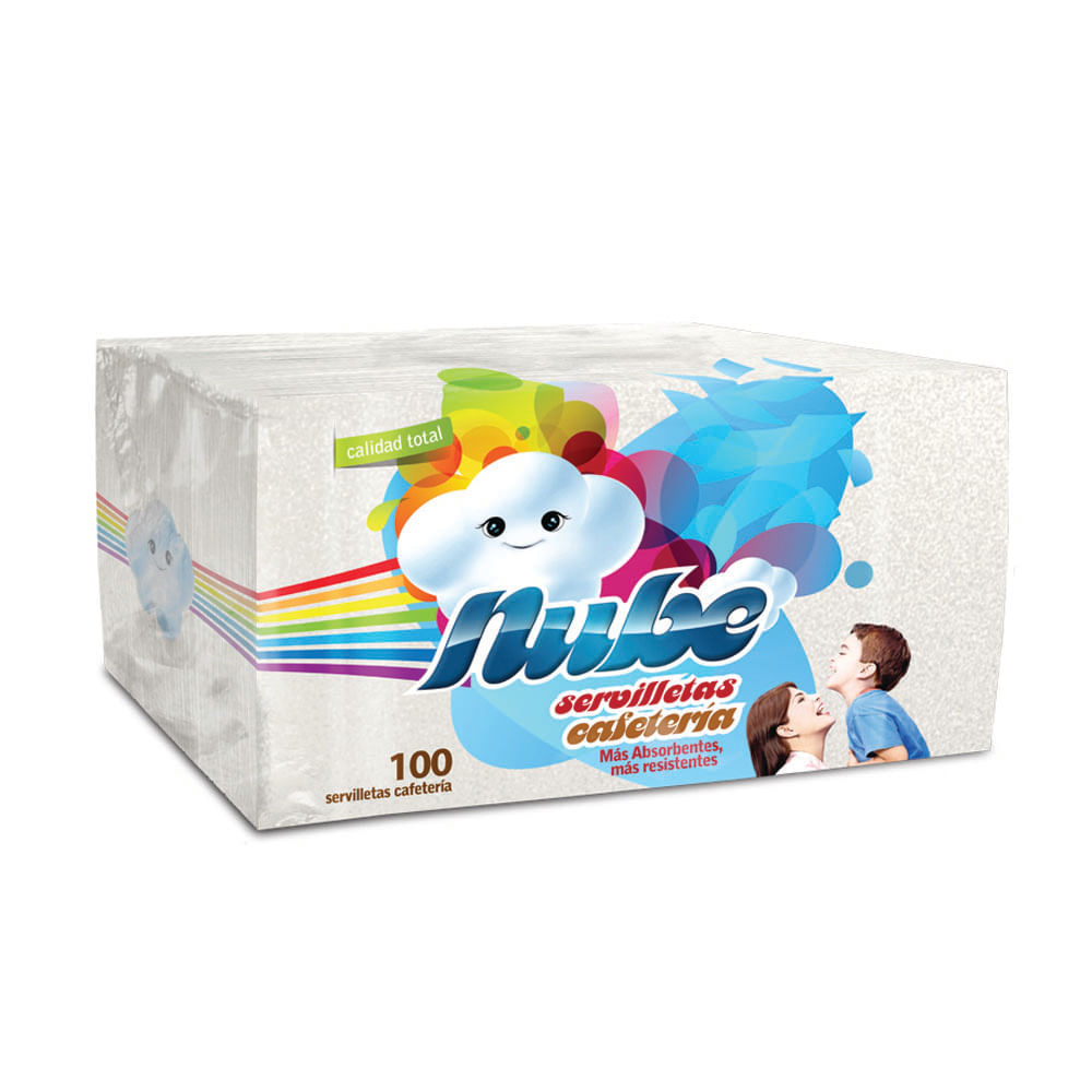 SERVILLETAS NUBE CAFETERIA X 100 UND