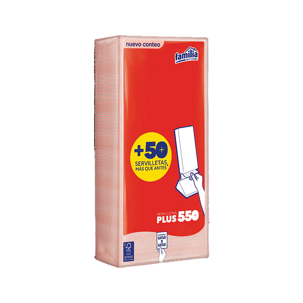 SERVILLETAS FAMILIA PLUS X 500 UND