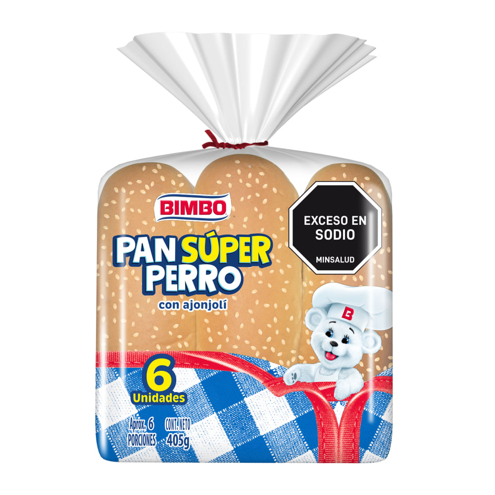 PAN BIMBO PERRITO X 6 UND