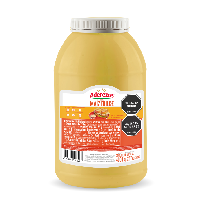 SALSA DE MAIZ DULCE ADEREZOS GFA