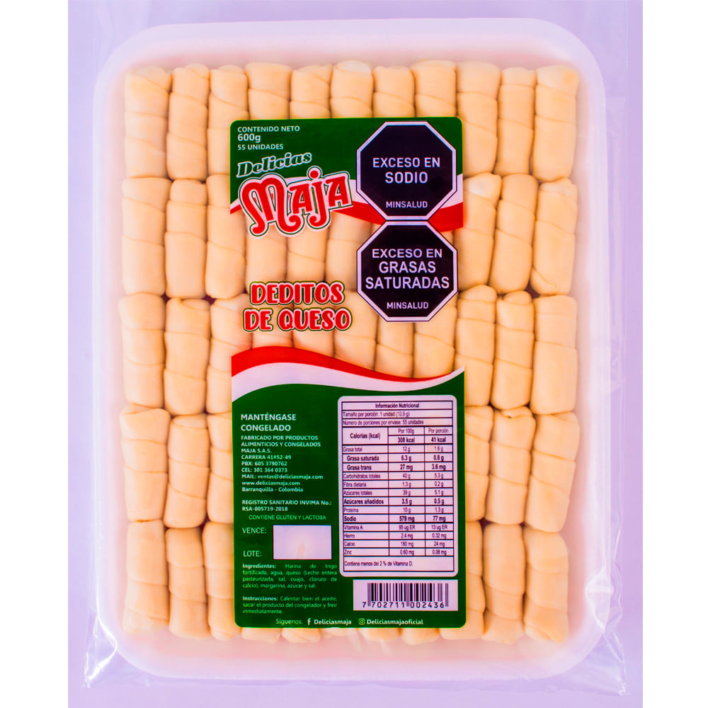 DEDITOS DE QUESO TIPO COCTEL X 21 UND