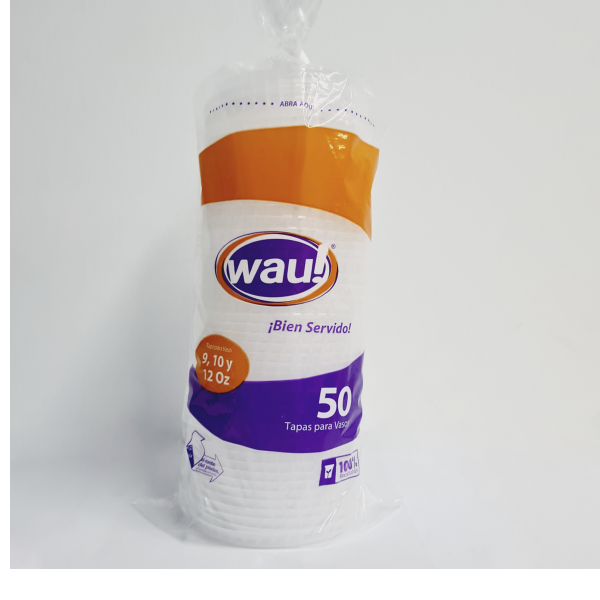 TAPA VASO 12 ONZ X 50 UND