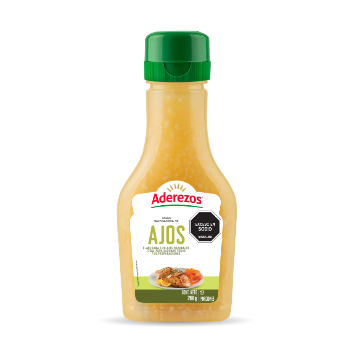 SALSA DE AJO ADEREZOS X 260 GRM