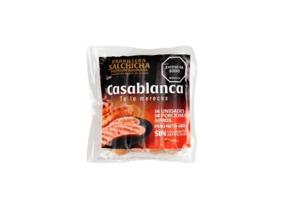 SALCHICHA PARRILLERA PREMIUN X 480G