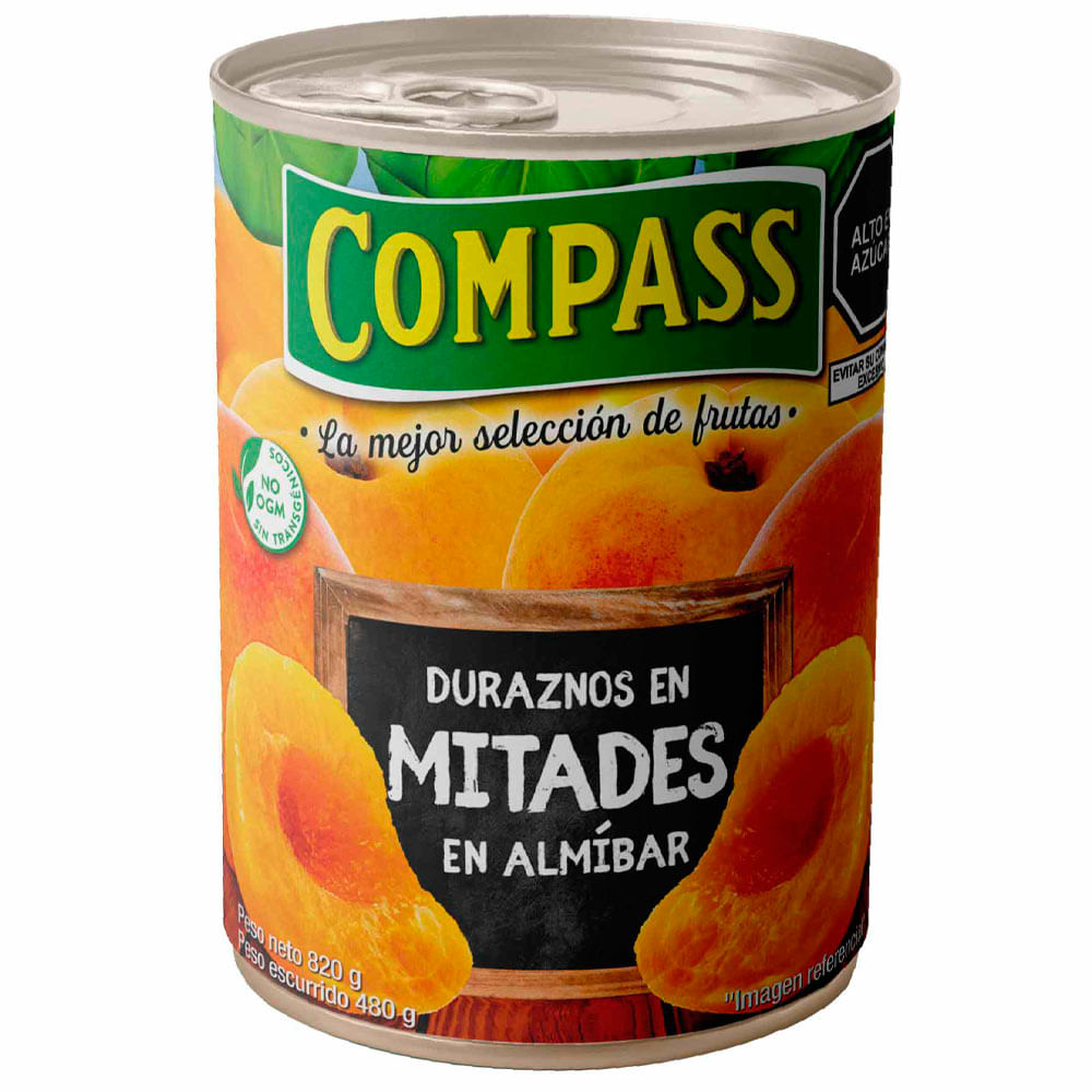 DURAZNOS EN MITADES X 820 GRM
