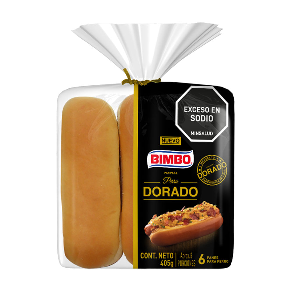 PAN BIMBO PERRITO DORADO X 6 UND
