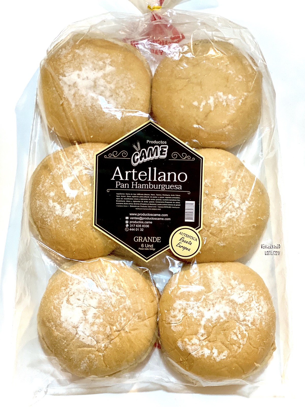 PAN CAME ARTELLANO GRANDE X 6 UND