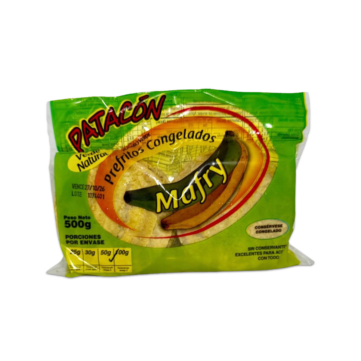 PATACON VERDE CAJITA