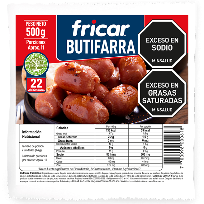 BUTIFARRA FRICAR X 500 GRM