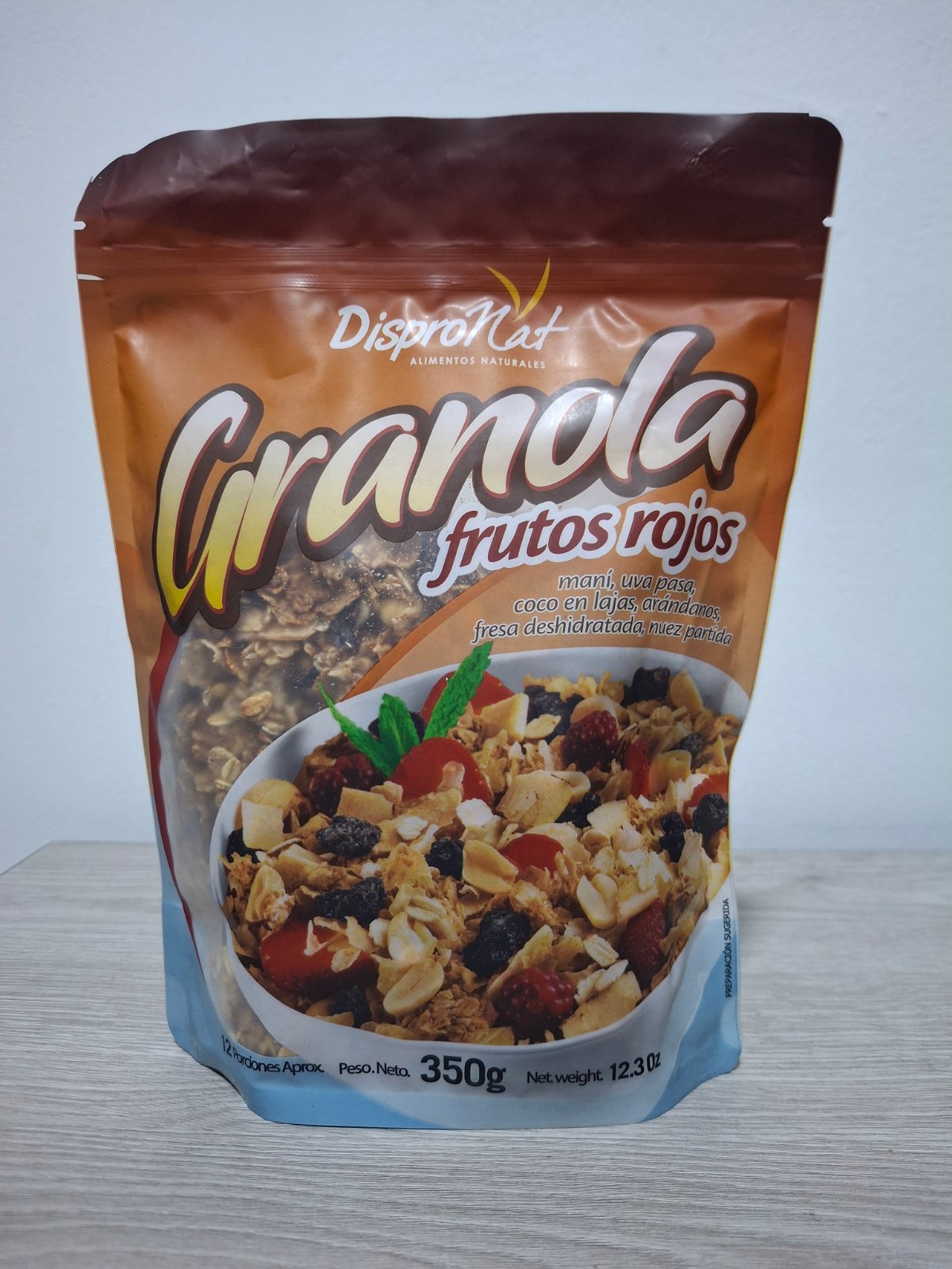 GRANOLA FRUTOS ROJOS X 350 GRM