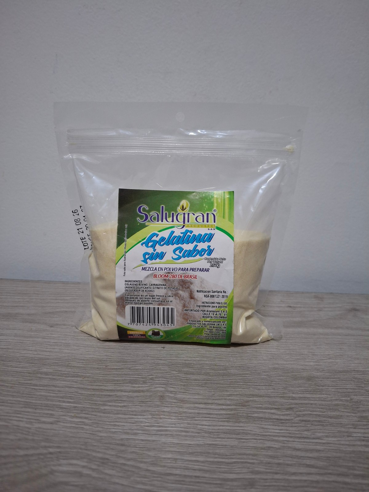 GELATINA BLOM 280 X 250 GRM