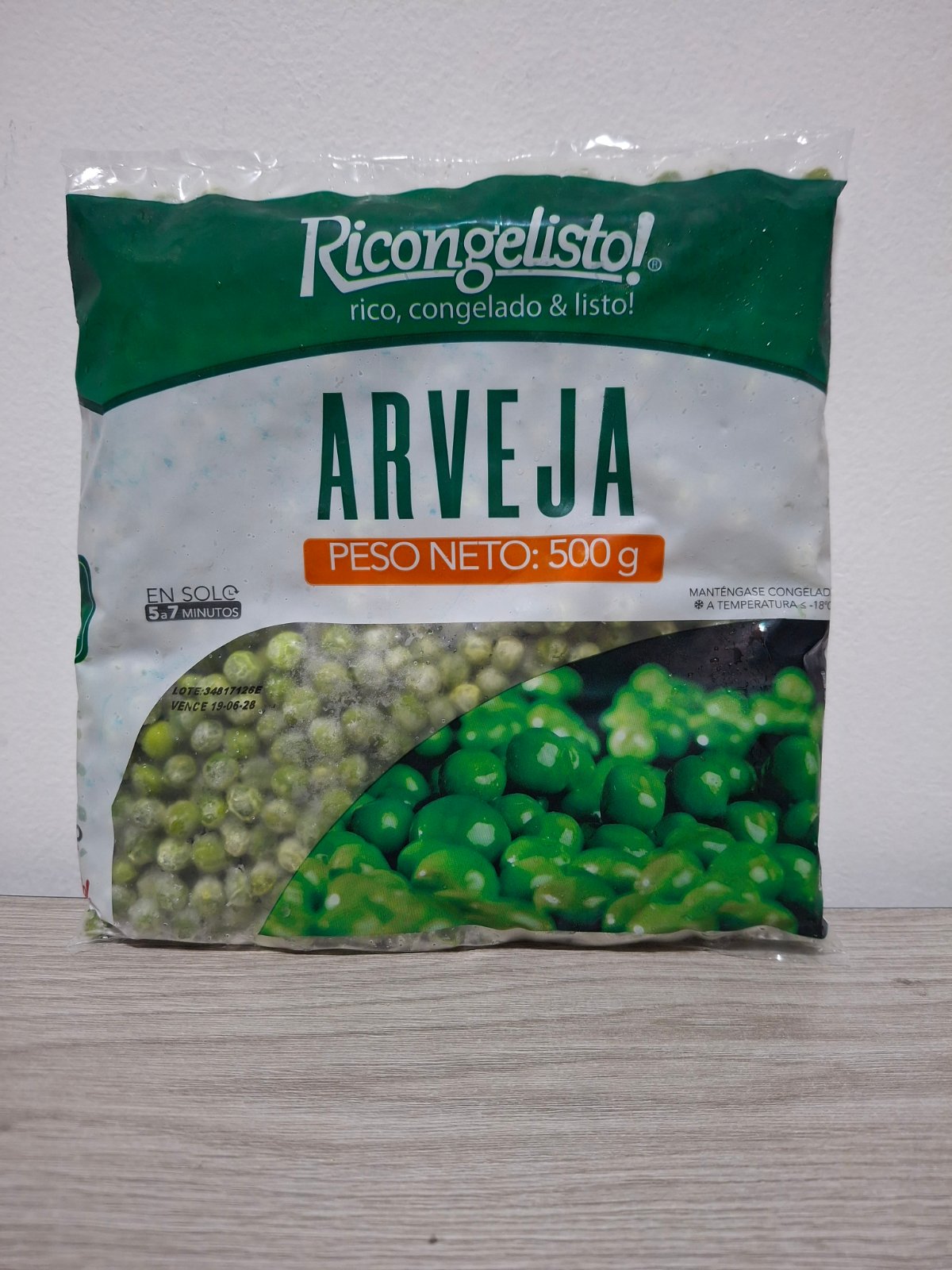 ARVEJA RICONGELISTO X 500 GRM