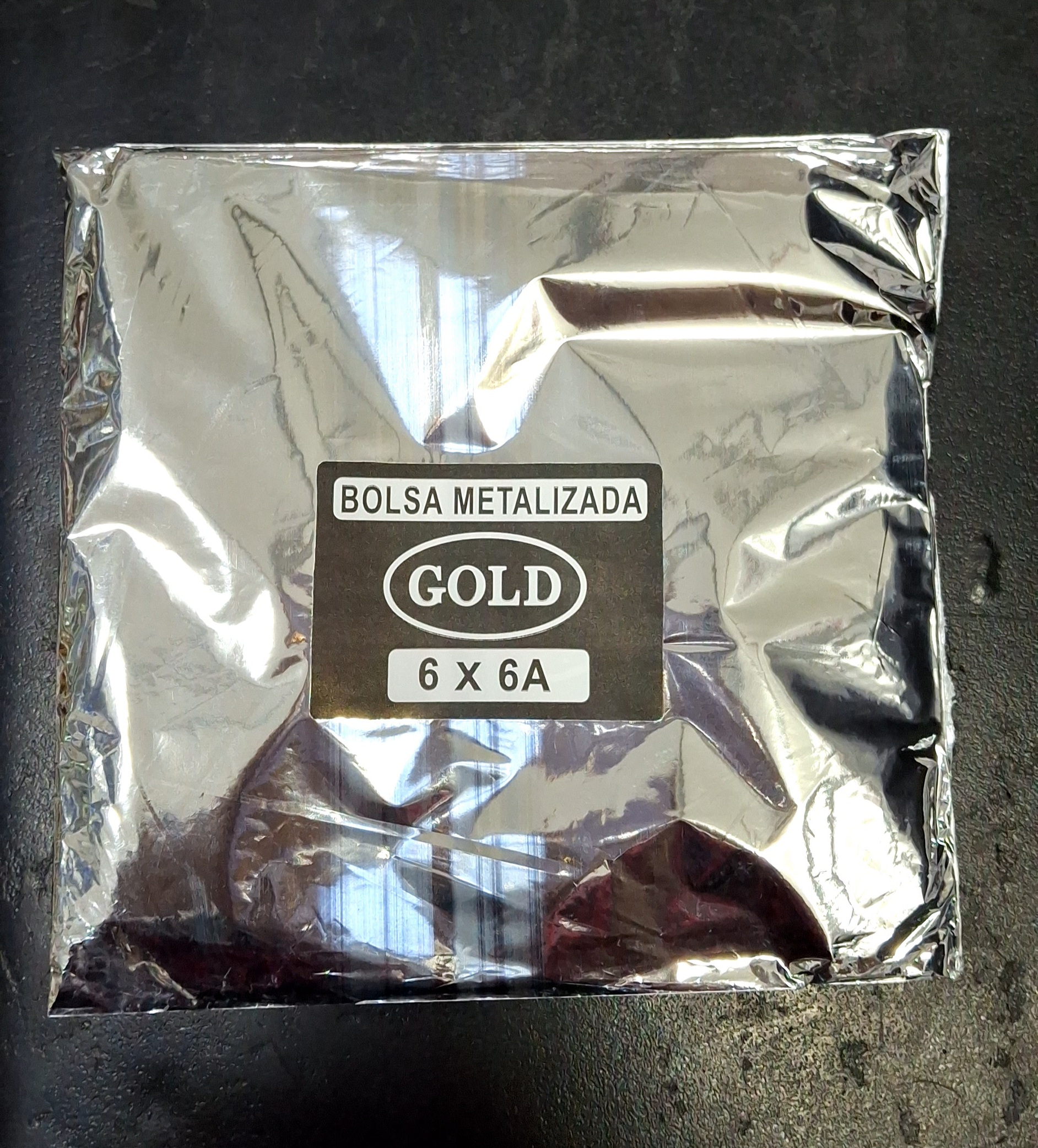 BOLSA ALUMINIO. 6 X 6
