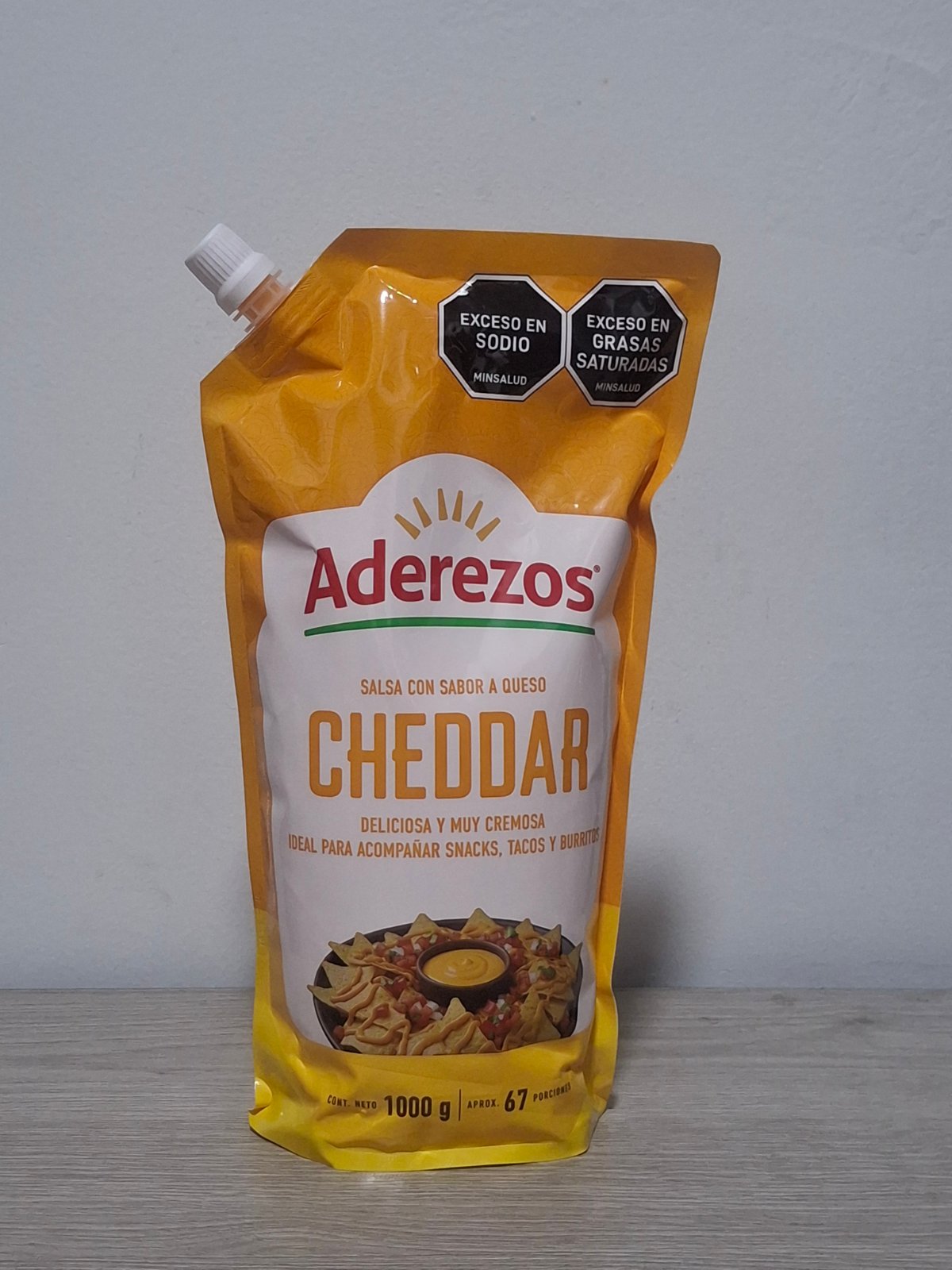 SALSA TIPO CHEDAR ADEREZOS X 1000 GRM