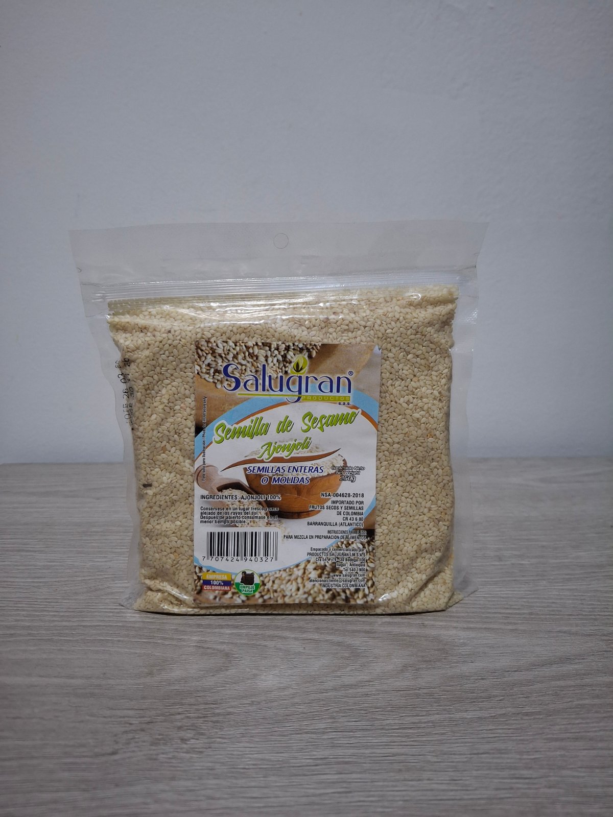 AJONJOLI DESCORTEZADO X 250 GRM