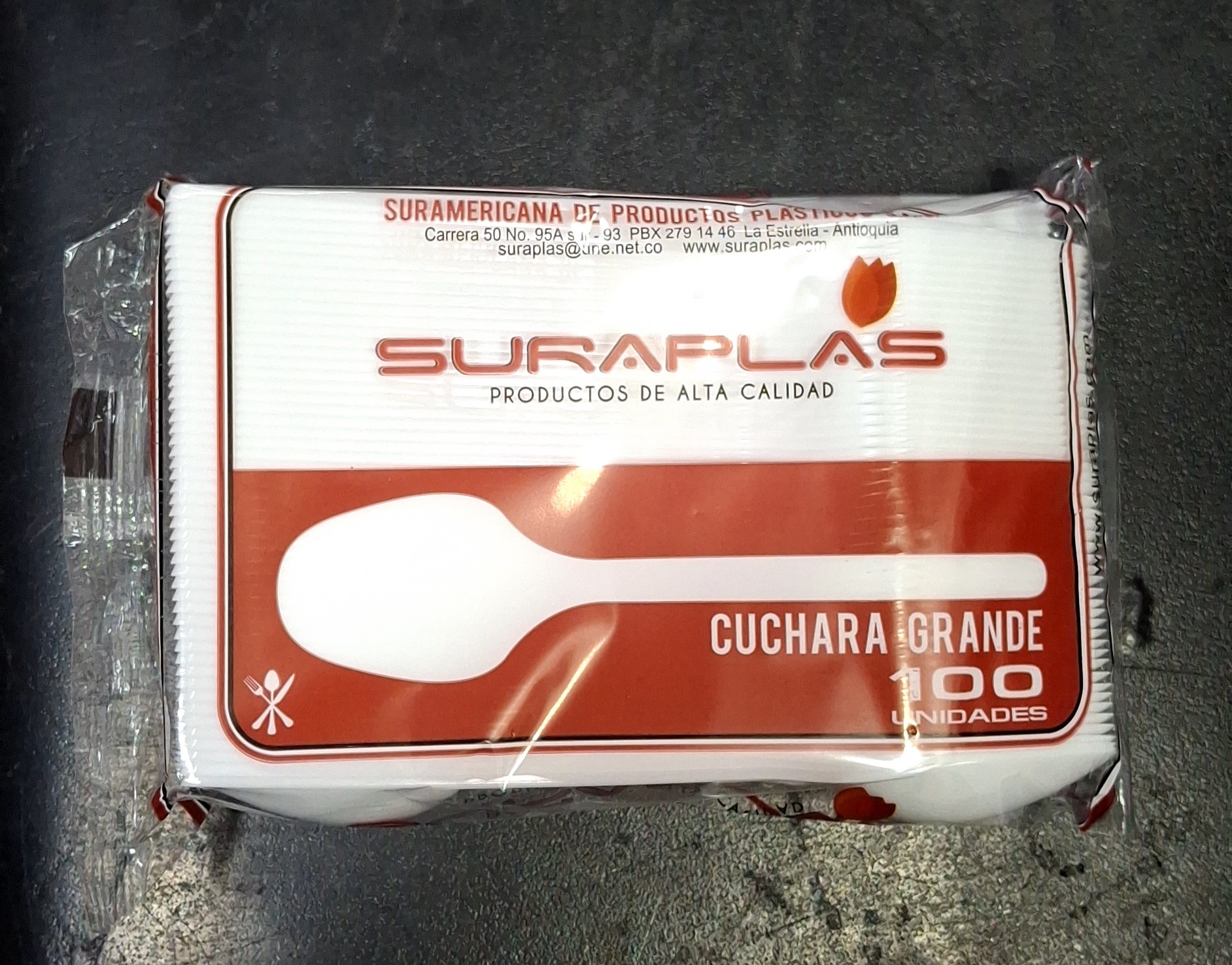 CUCHARA SURAPLAST X 100 UND