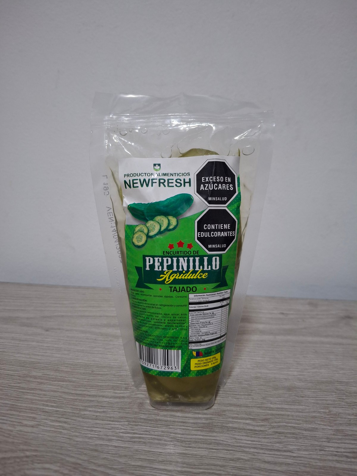 PEPINILLO AGRIDULCES X 250 GRM