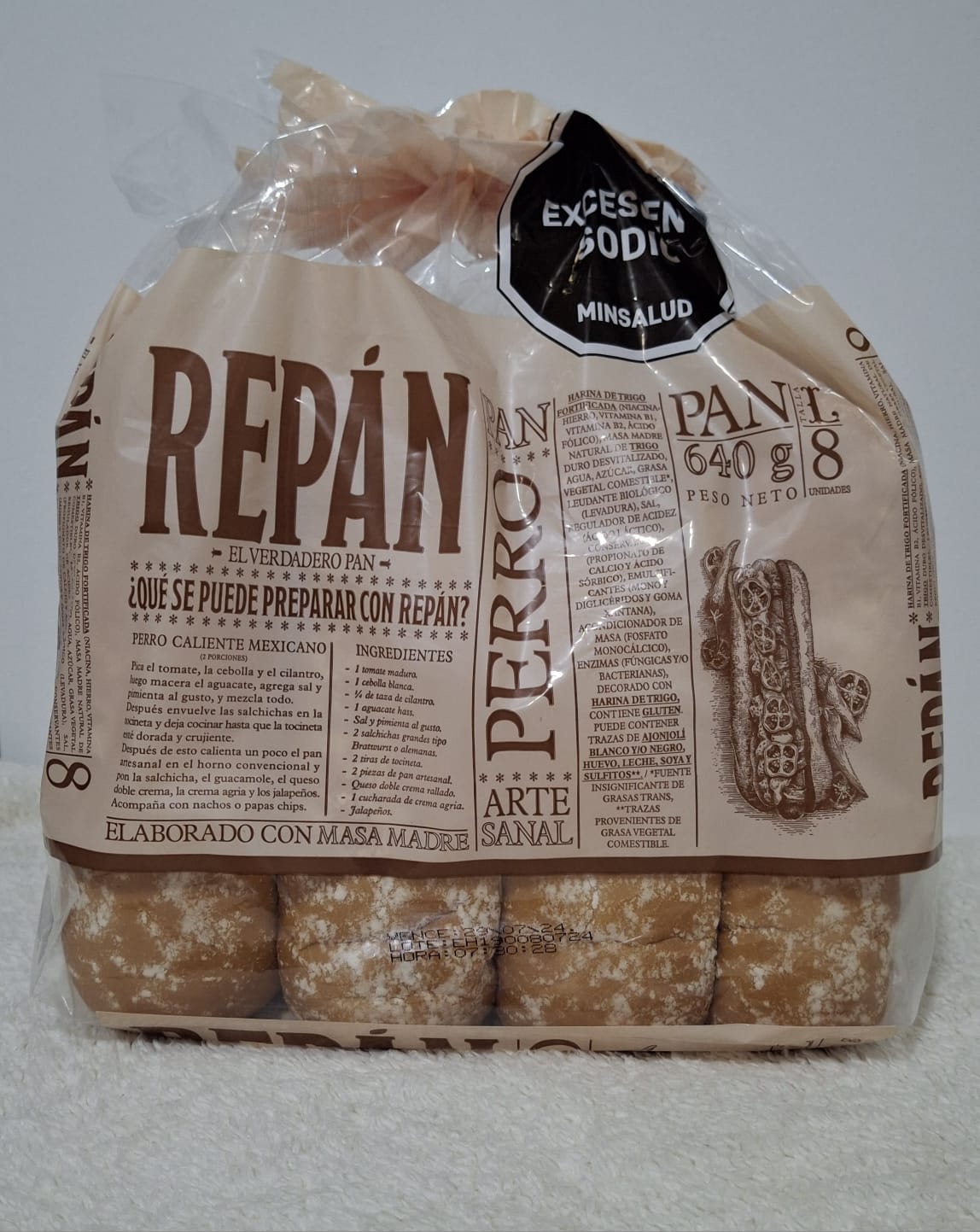 REPAN PERRO ARTESANAL X 8 UND