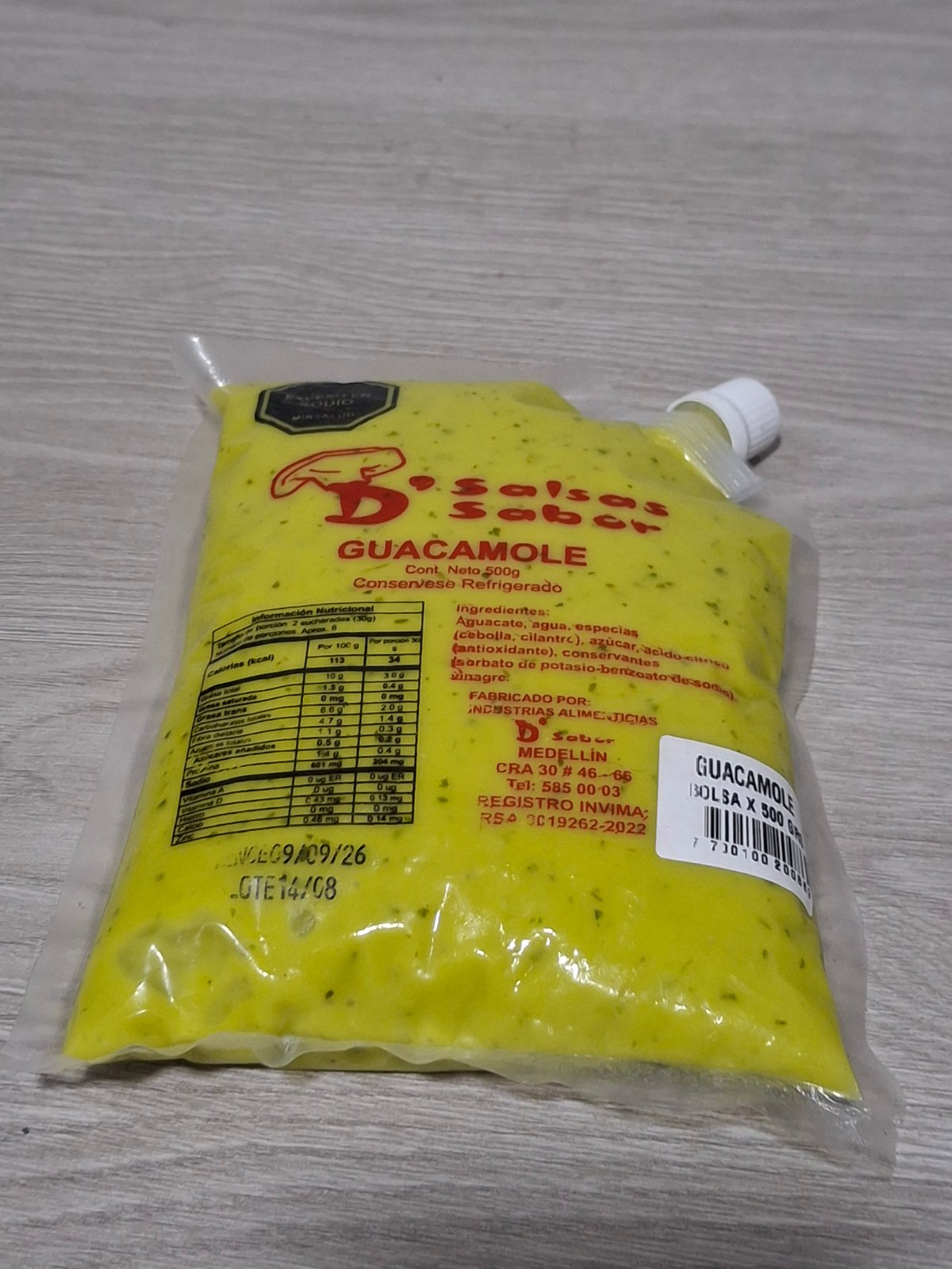GUACAMOLE X 500 GRM D SABOR