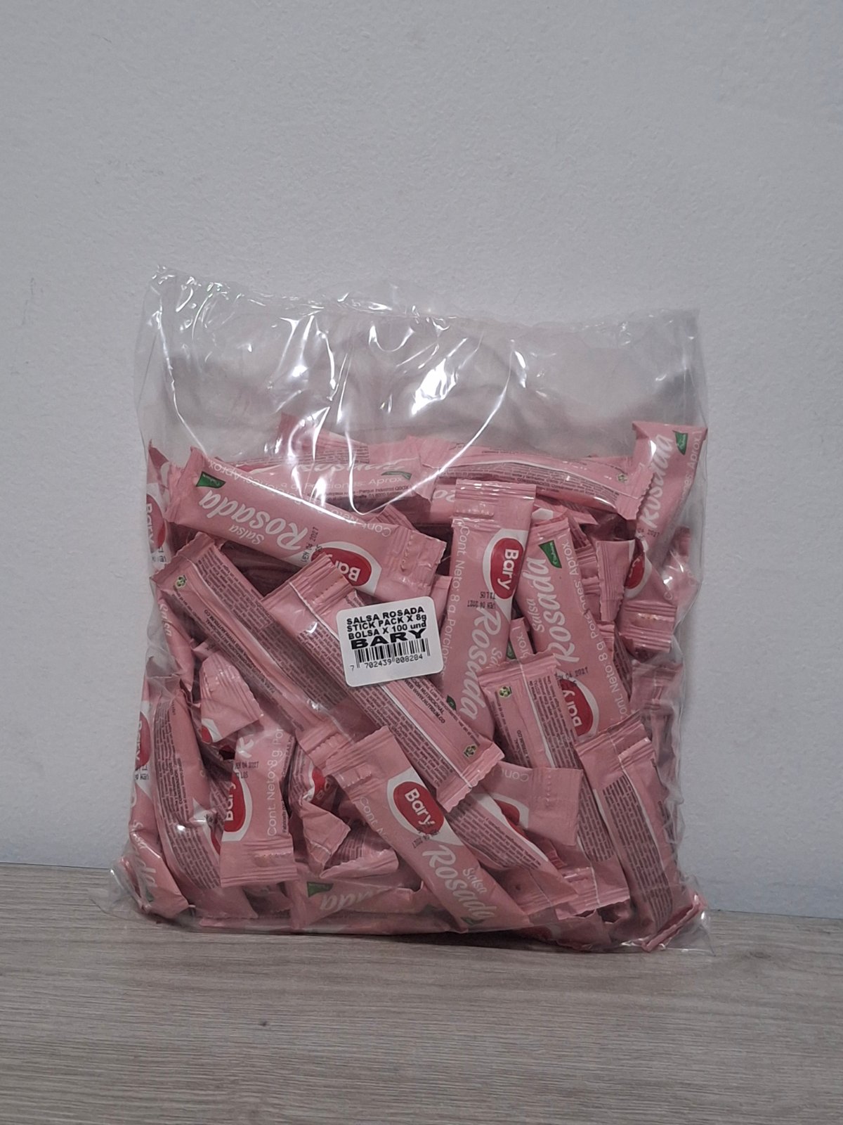 SALSA ROSADA BARY SOBRES X 100 UND