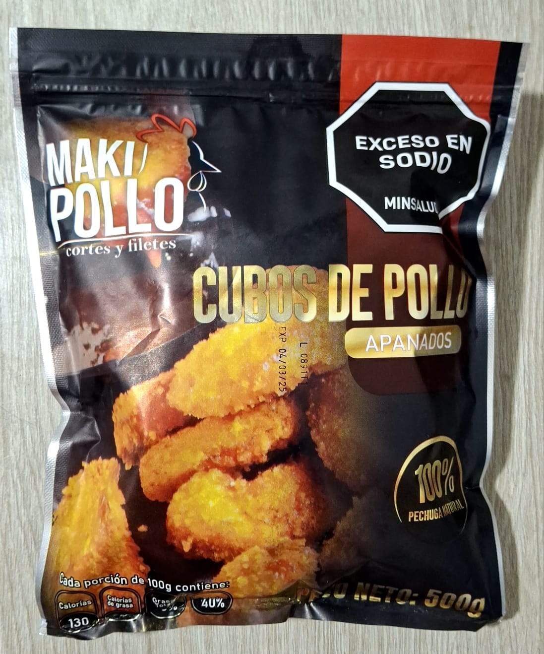 CUBOS DE POLLO APANADOS
