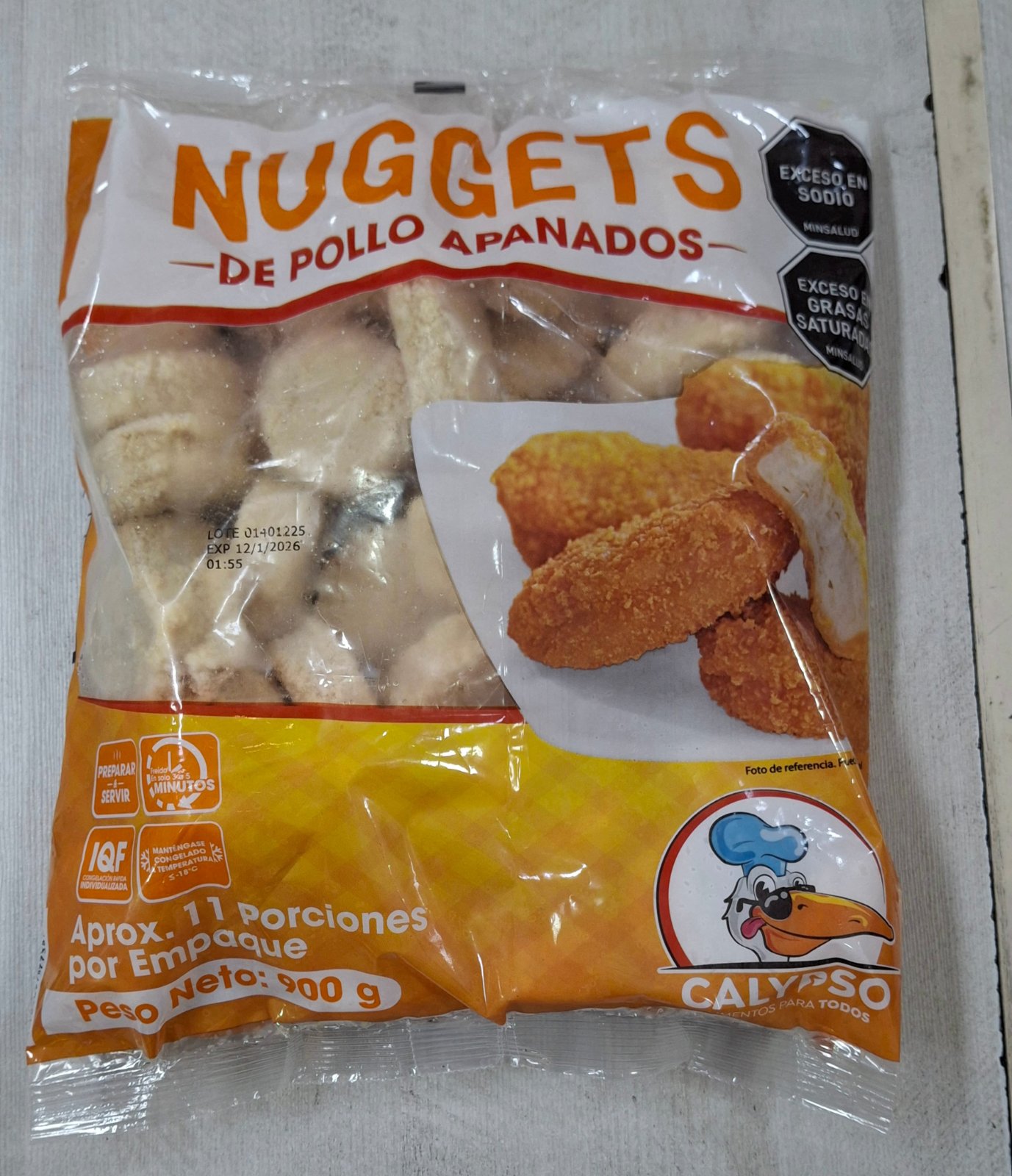 NUGGETS DE POLLO X 900 GRM 50 UND APROX