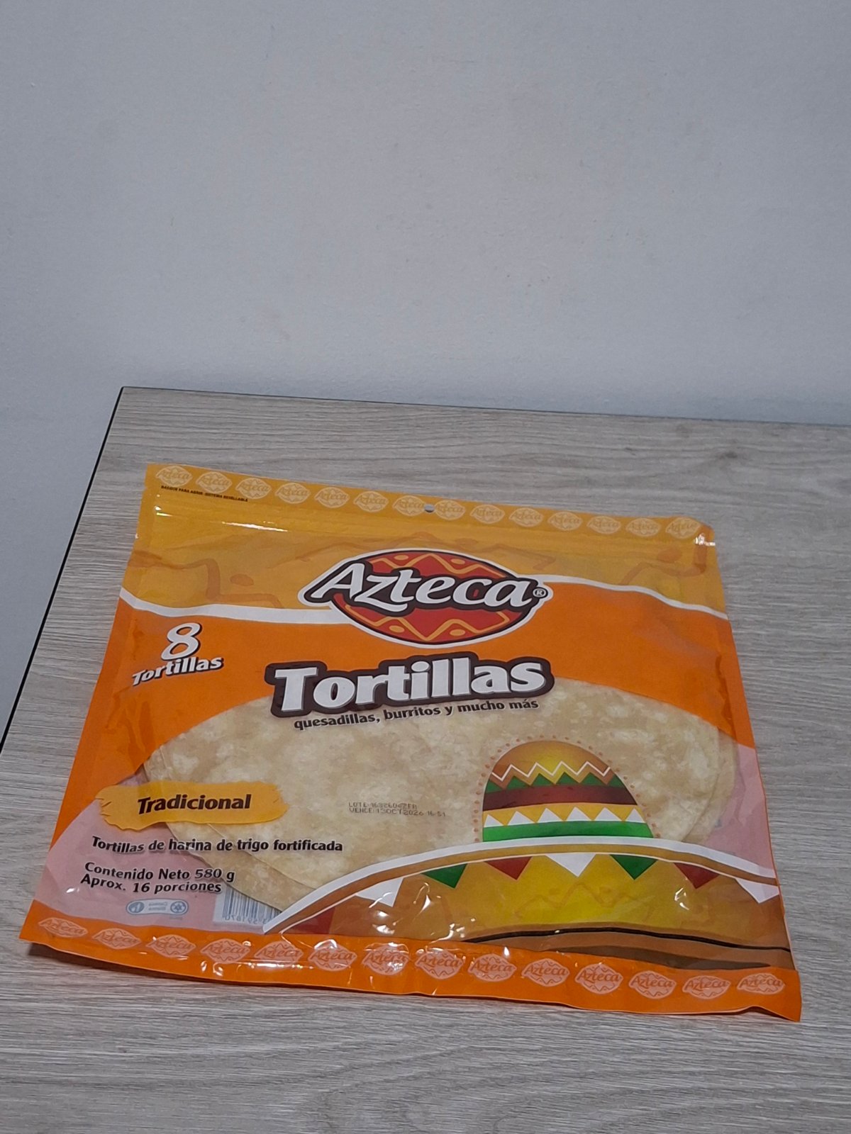 TORTILLA AZTECA GRANDE X 8 UND