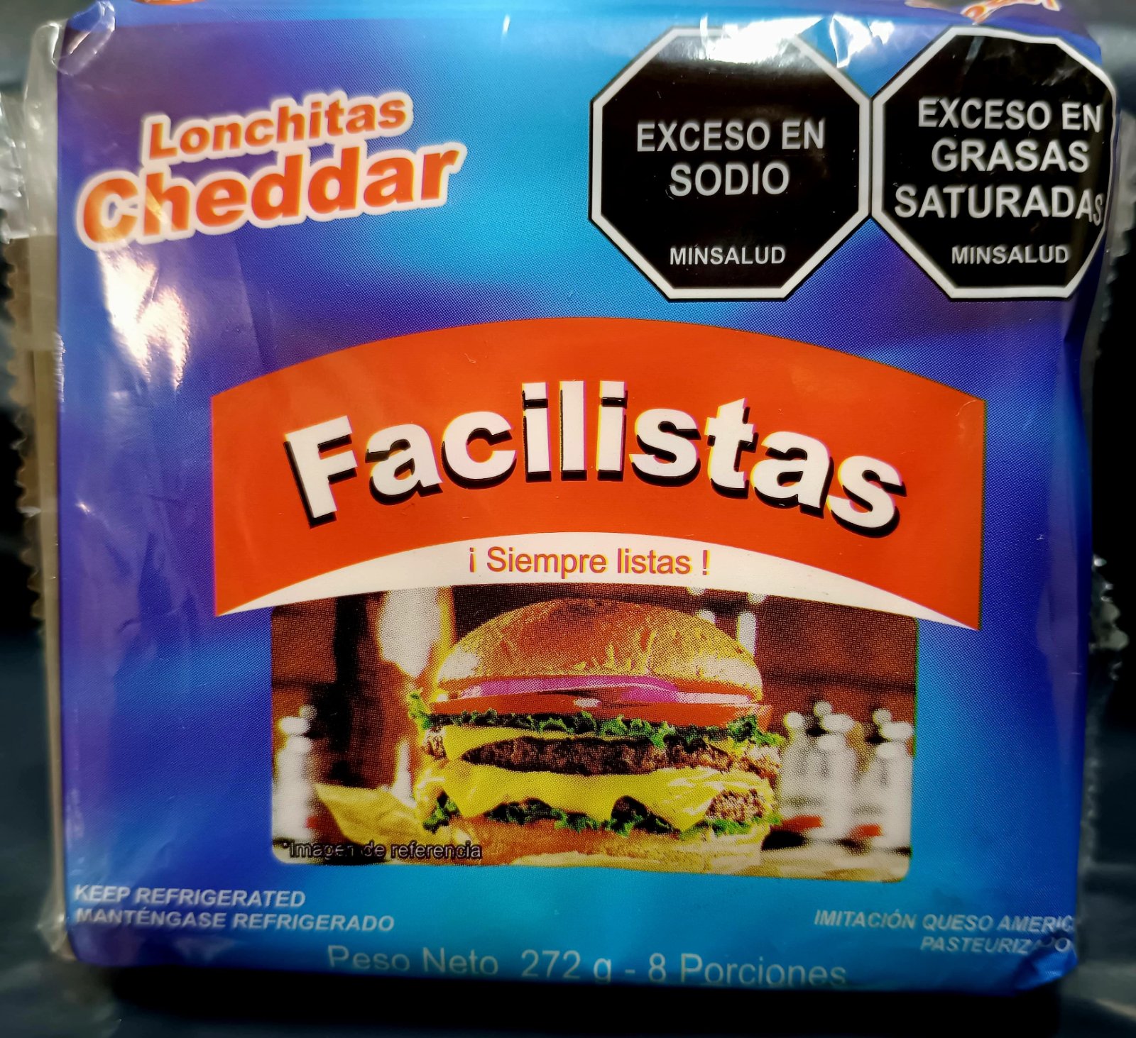 QUESO CHEDAR X 20 UND