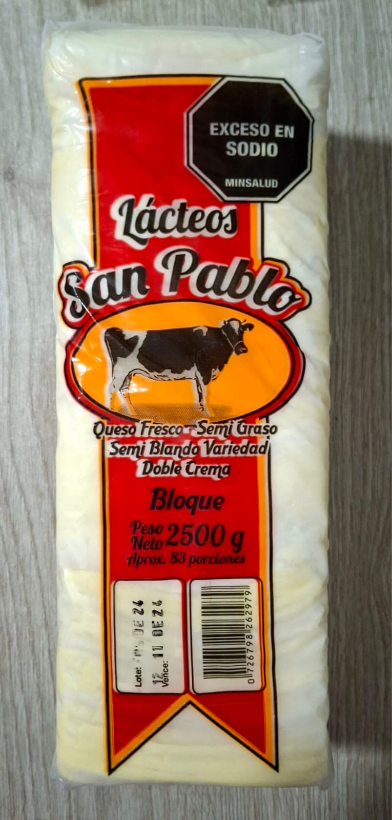 QUESO SAN PABLO TAJADO X 2500 GR