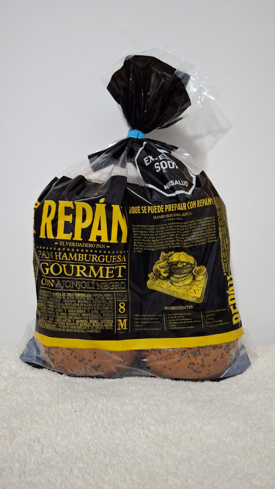 REPAN HAMBURGUESA BRIOCHE 8 UND