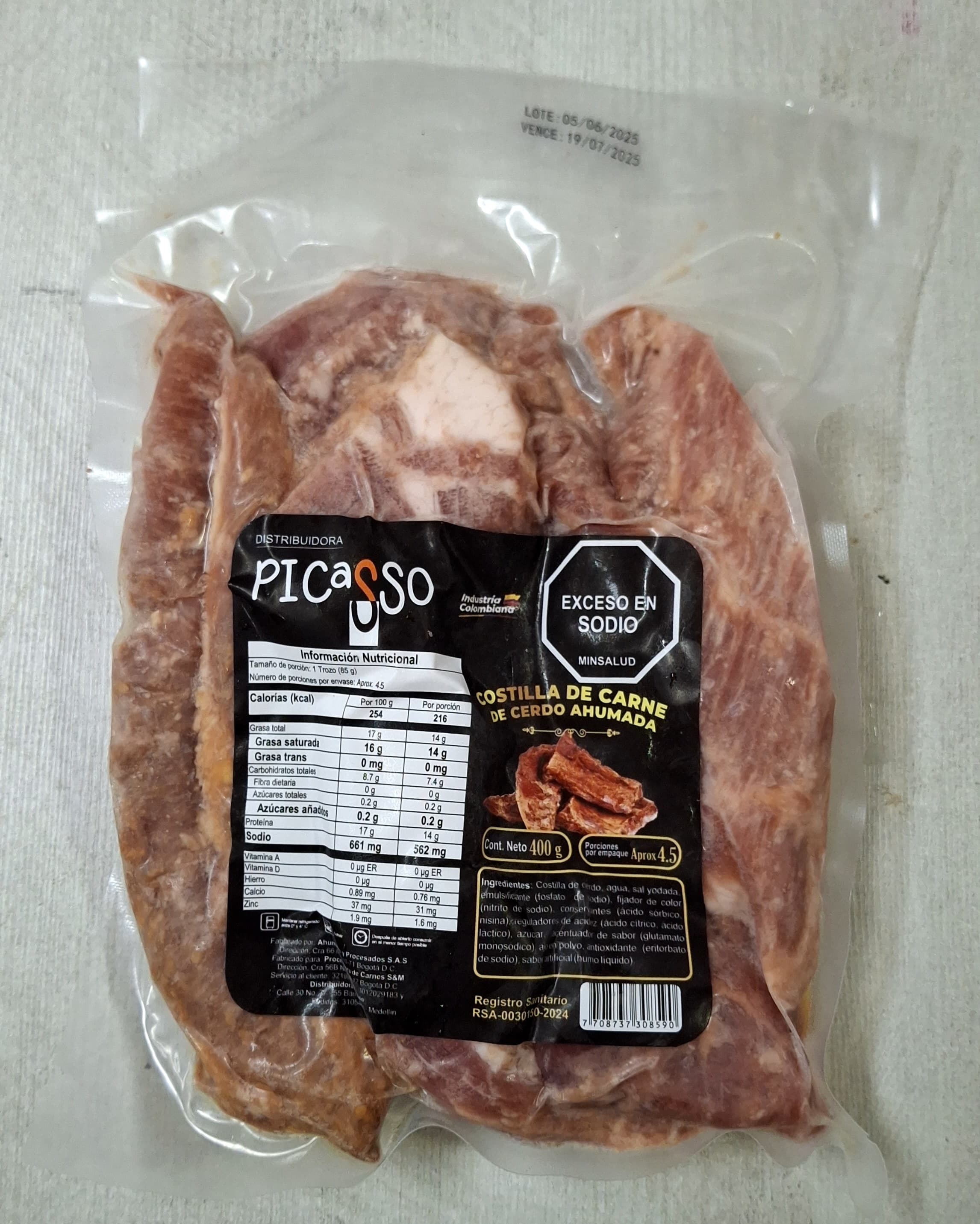 COSTILLA CALYPSO X 400 GM