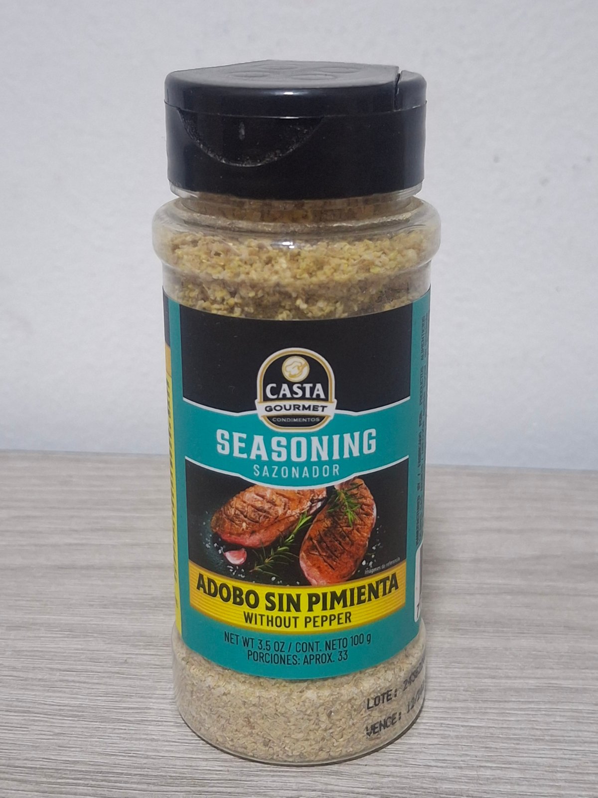 SALERO SAZONADOR ADOBO SIN PIMIENTA 100