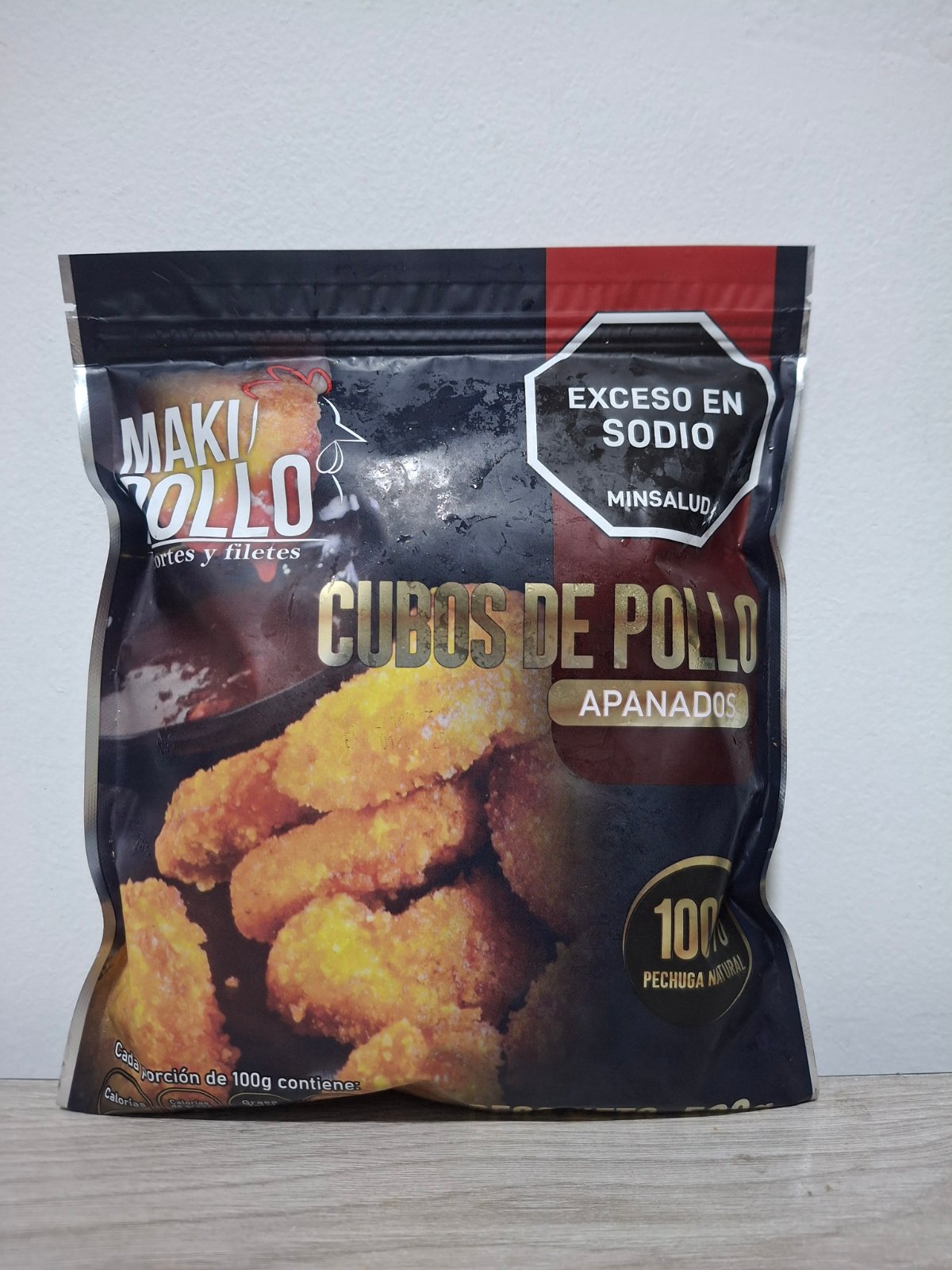 CUBOS DE POLLO APANADOS X 15 UND