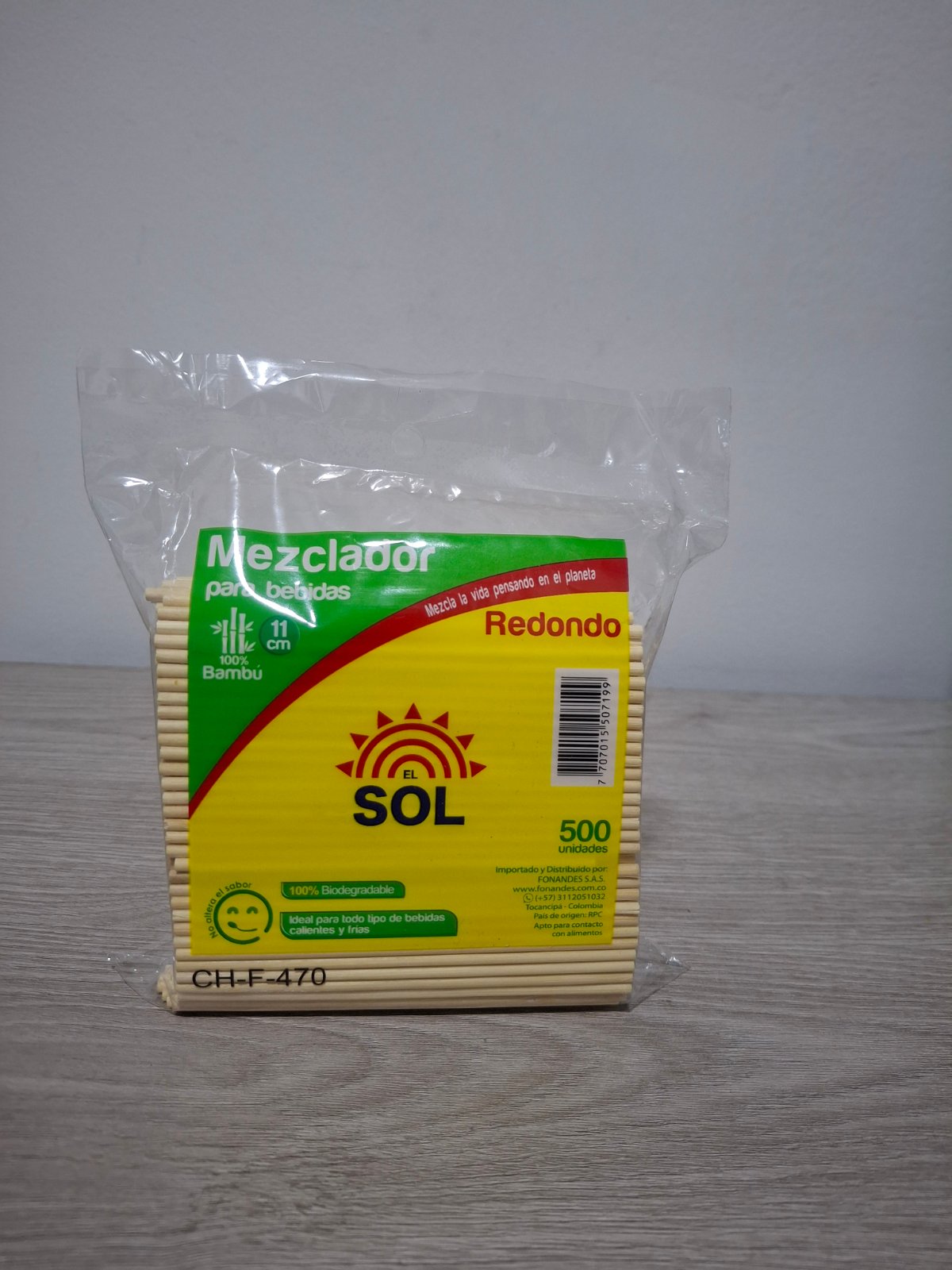 MEZCLADOR MADERA X 500 UND