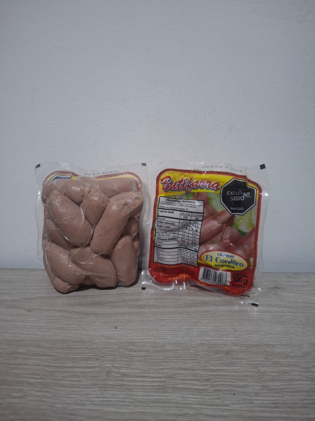 BUTIFARRA CORDERO X 500 GRM