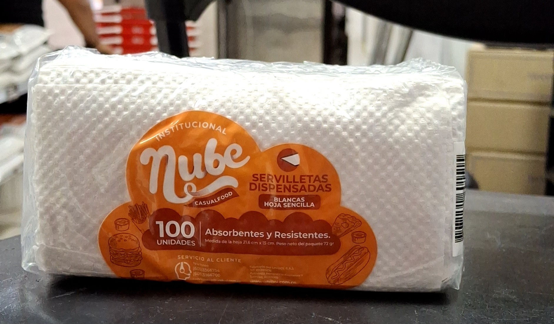 SERVILLETA 1 A 1 NUBE 420 X CAJA