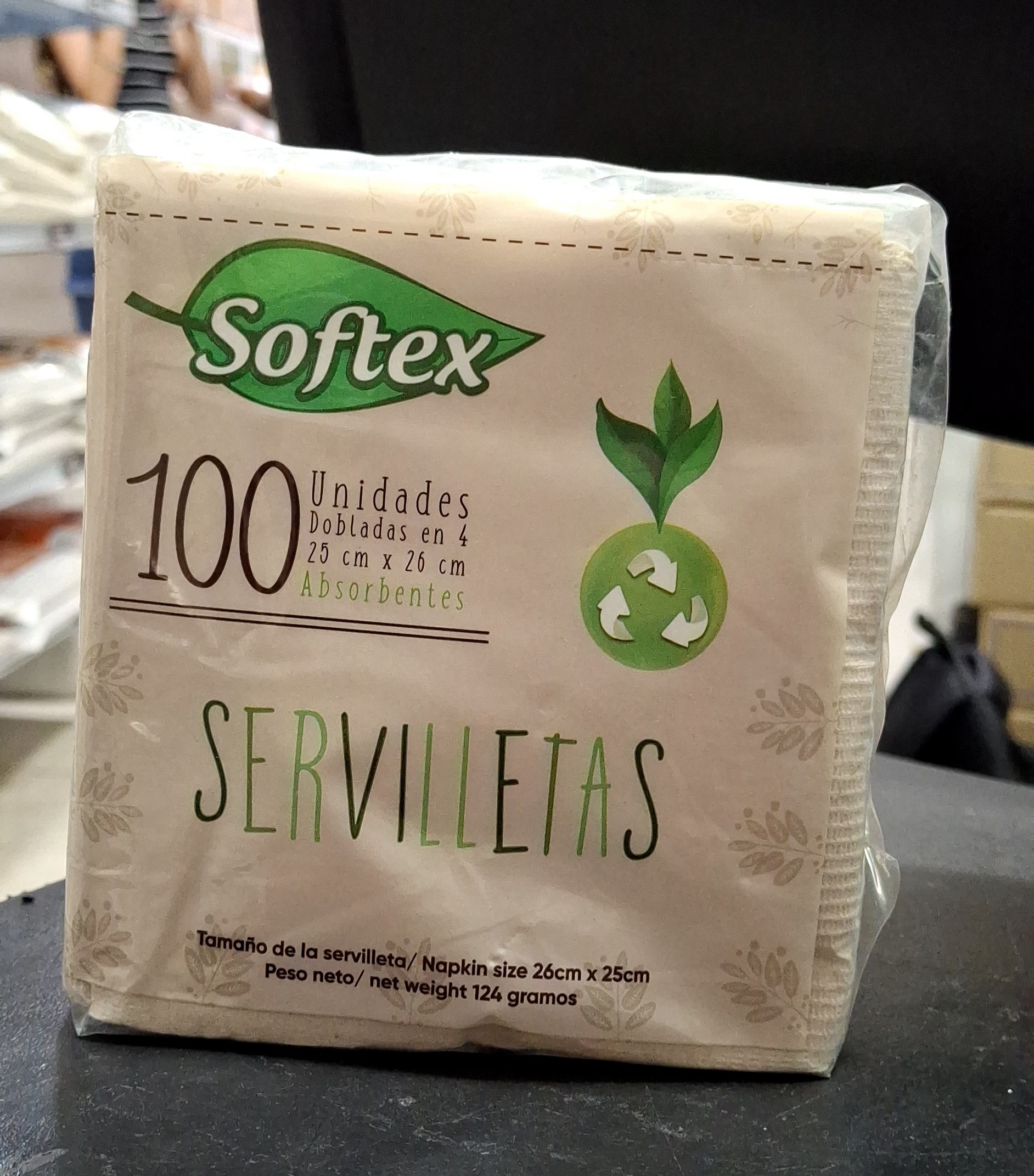 SERVILLETA ECOLOGICA x 100 UND