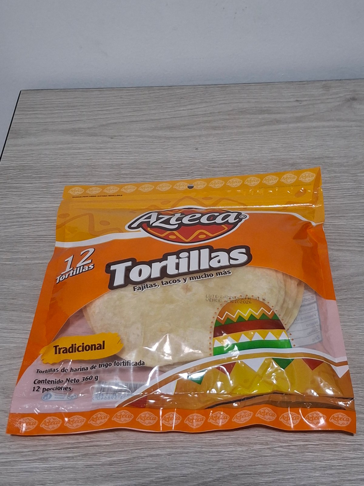 TORTILLA AZTECA PEQUEムA X 12 UND
