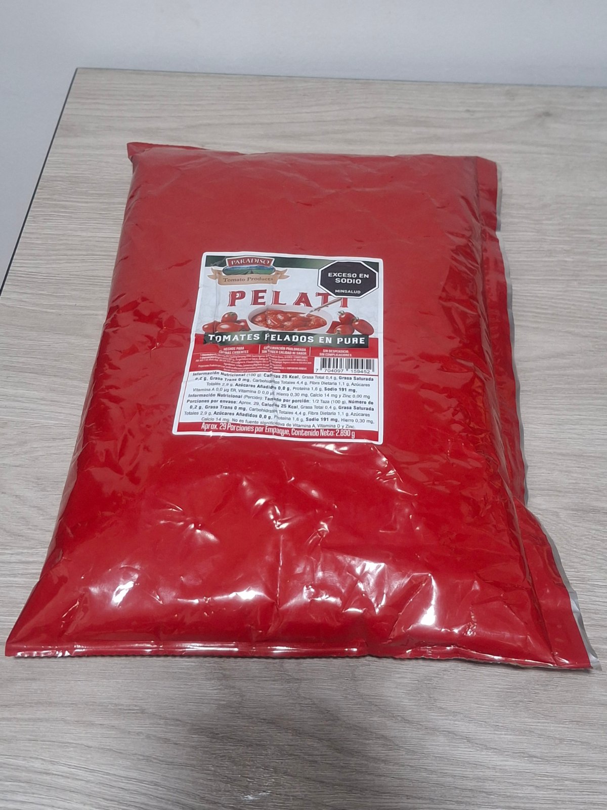 TOMATES PELADOS ECOPOUCHX X 2.89 K